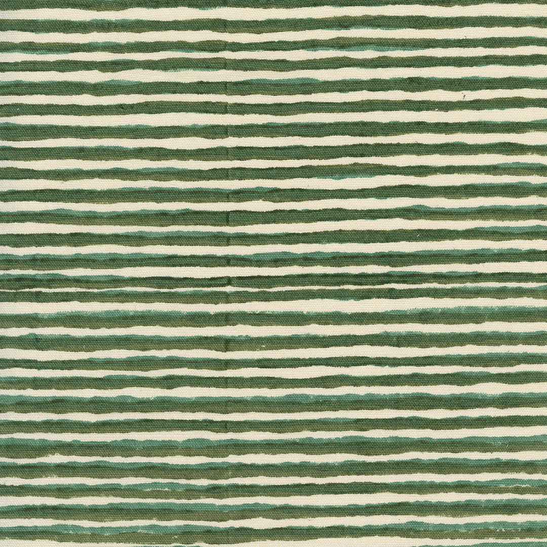 Spring Rhythm Batik Stripes Greens