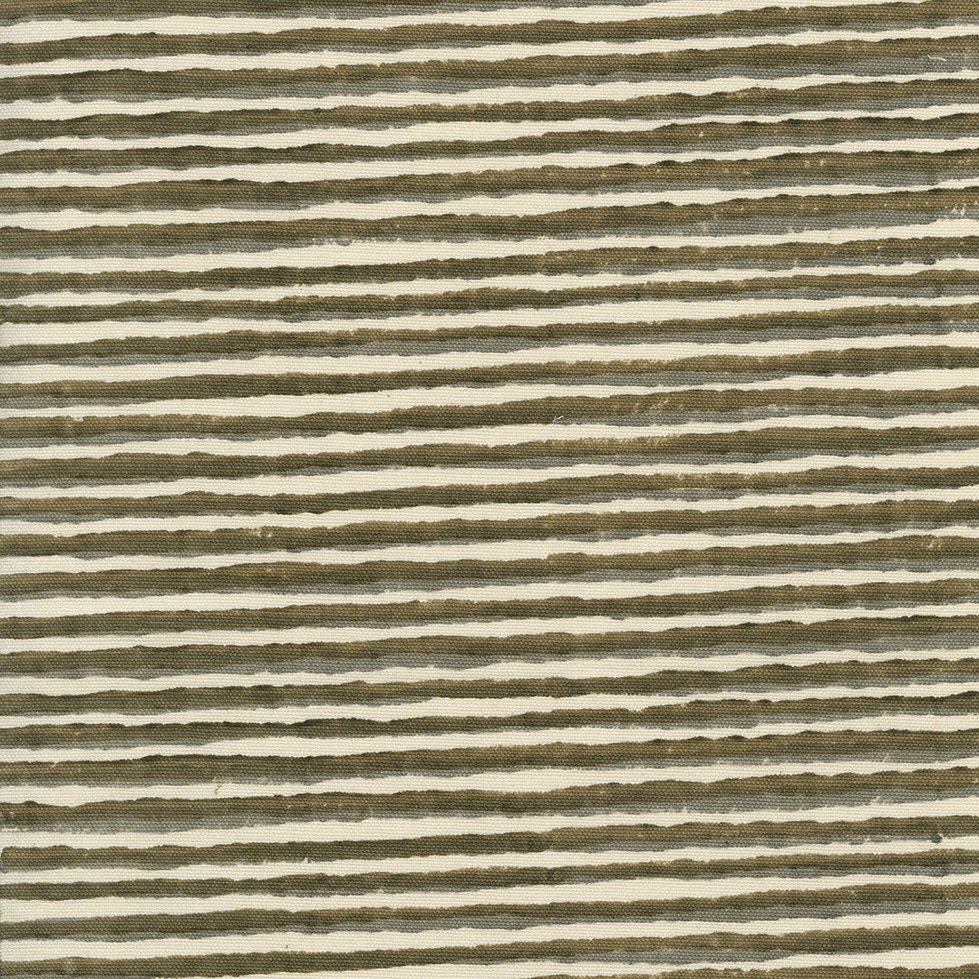 Spring Rhythm Batik Stripes Tobacco Dove