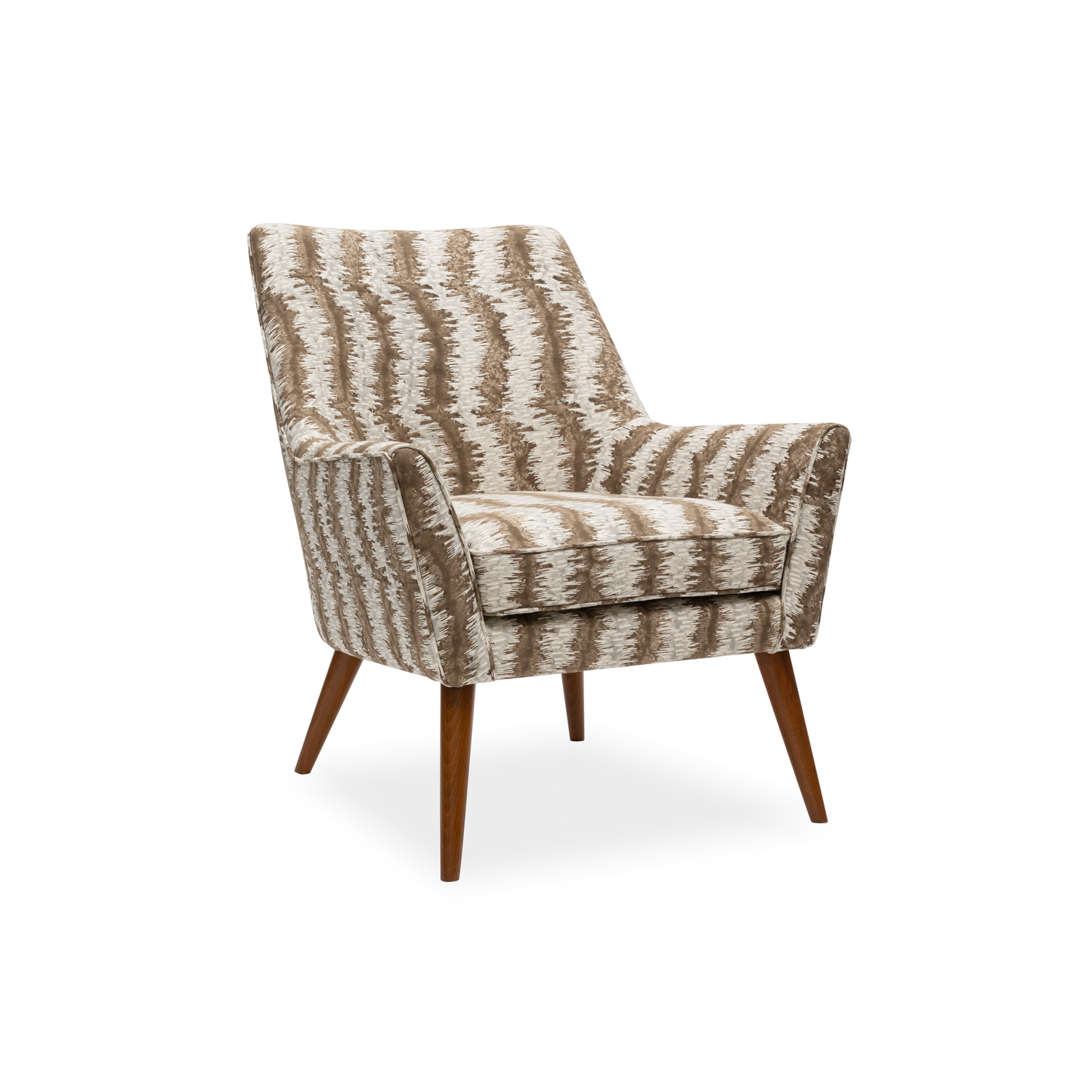 Medium Walnut_Spring Rhythm Tobacco and Dove - Chevron