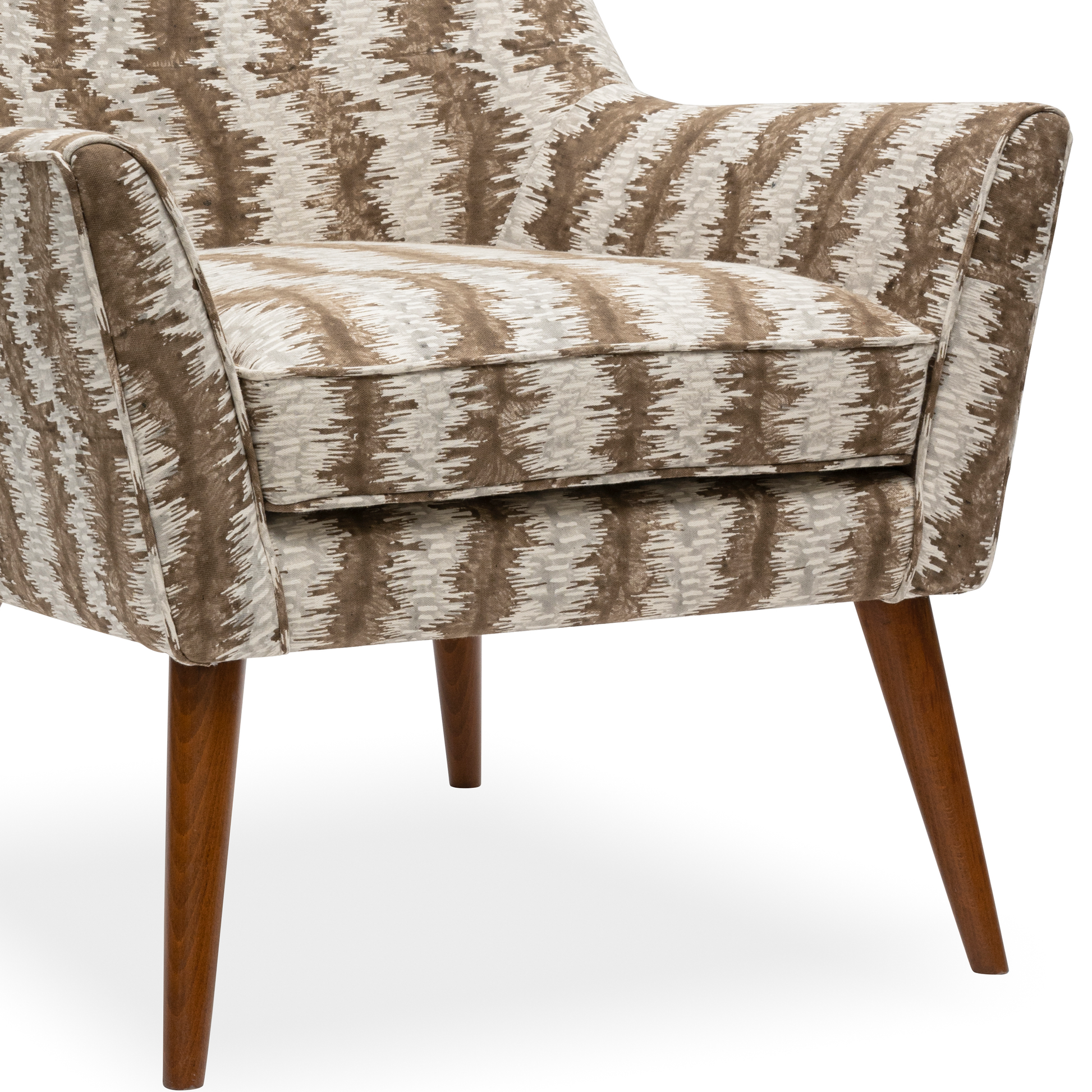 Medium Walnut_Spring Rhythm Tobacco and Dove - Chevron