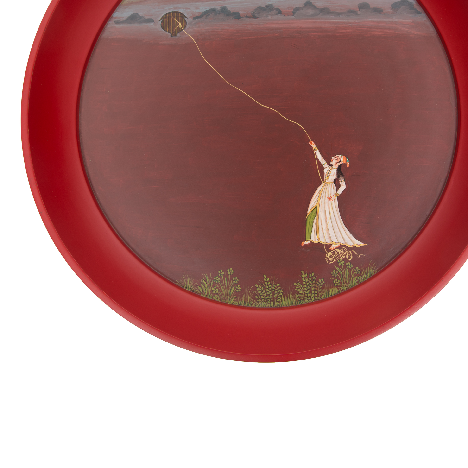Flying Kite Miniature Painting