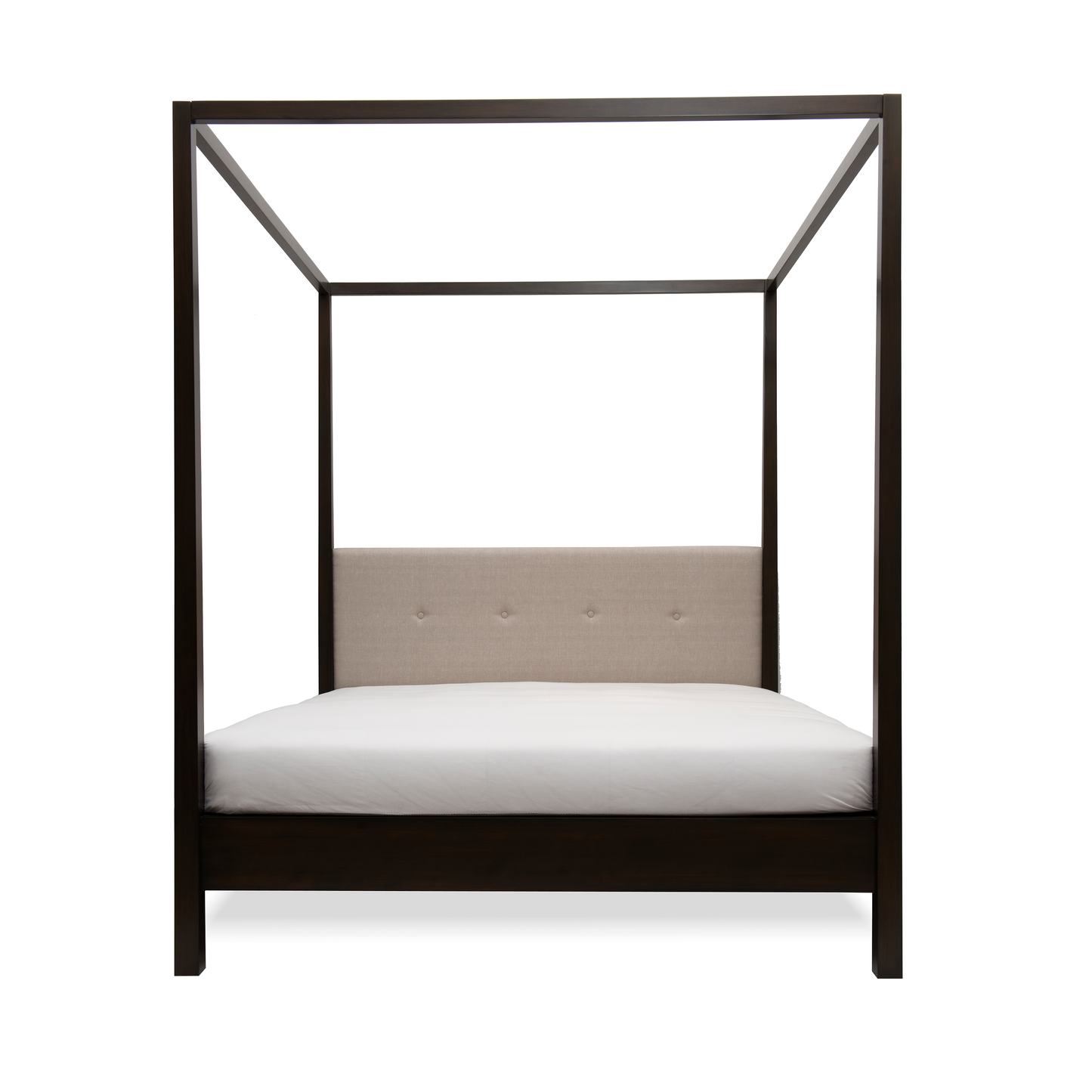 Graphite Herringbone Linen Oatmeal