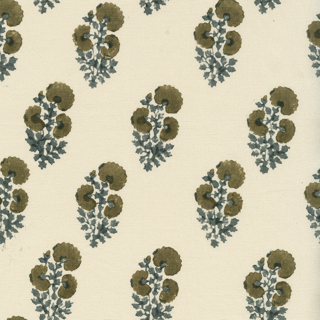 Spring Rhythm Moghul Flower Tobacco Slate
