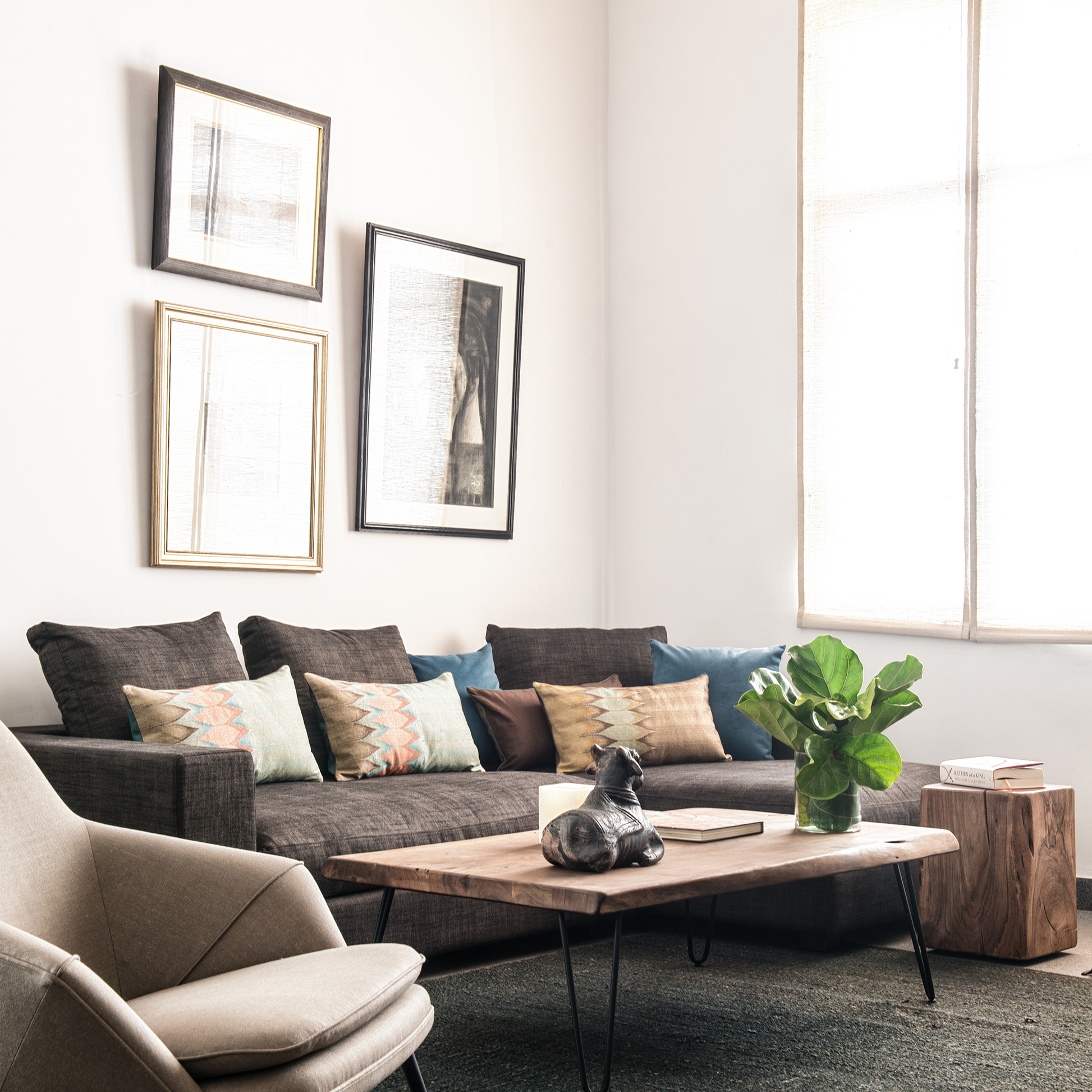 Acacia Brown_Black Powder Coated