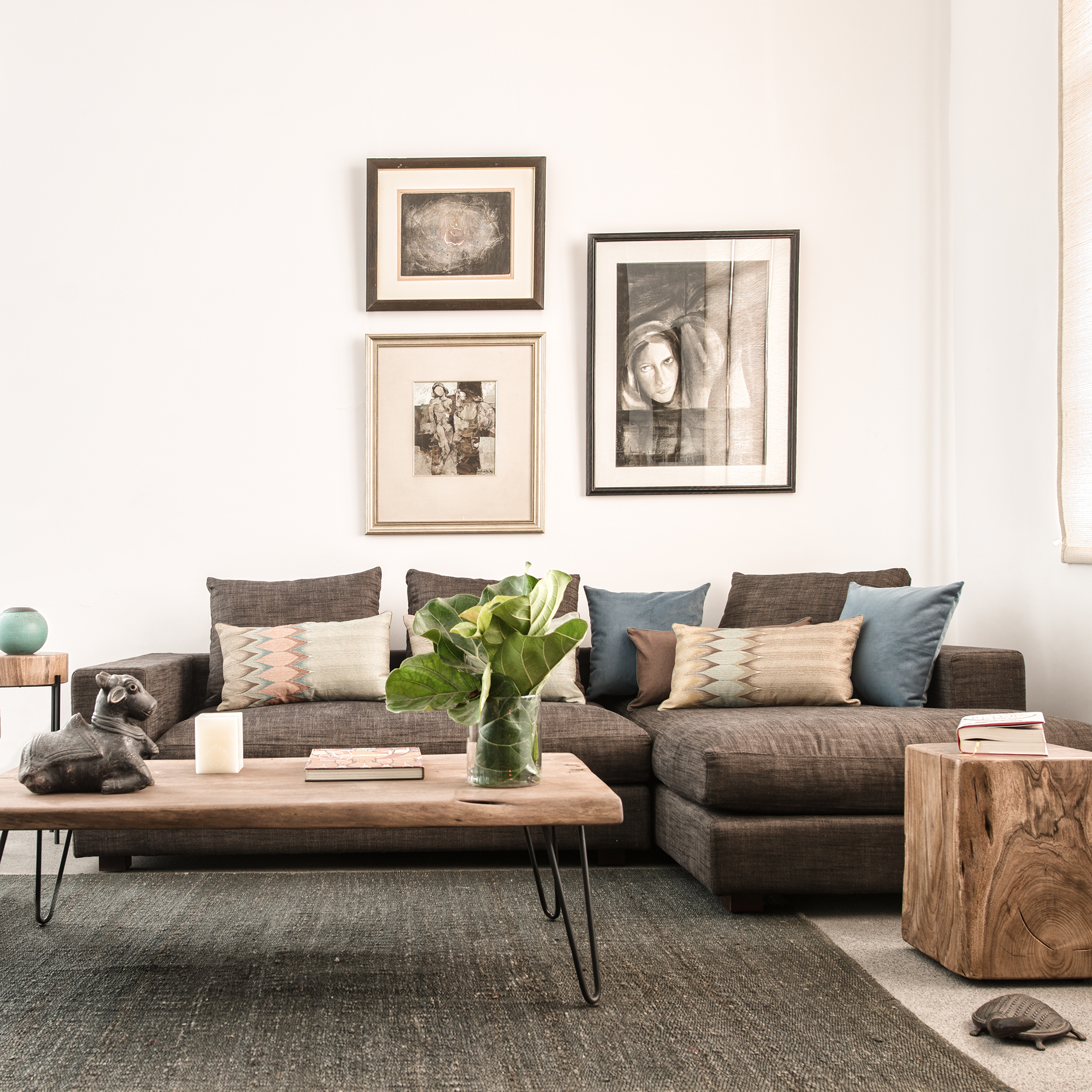 Contemporary Plain Natural_Walnut