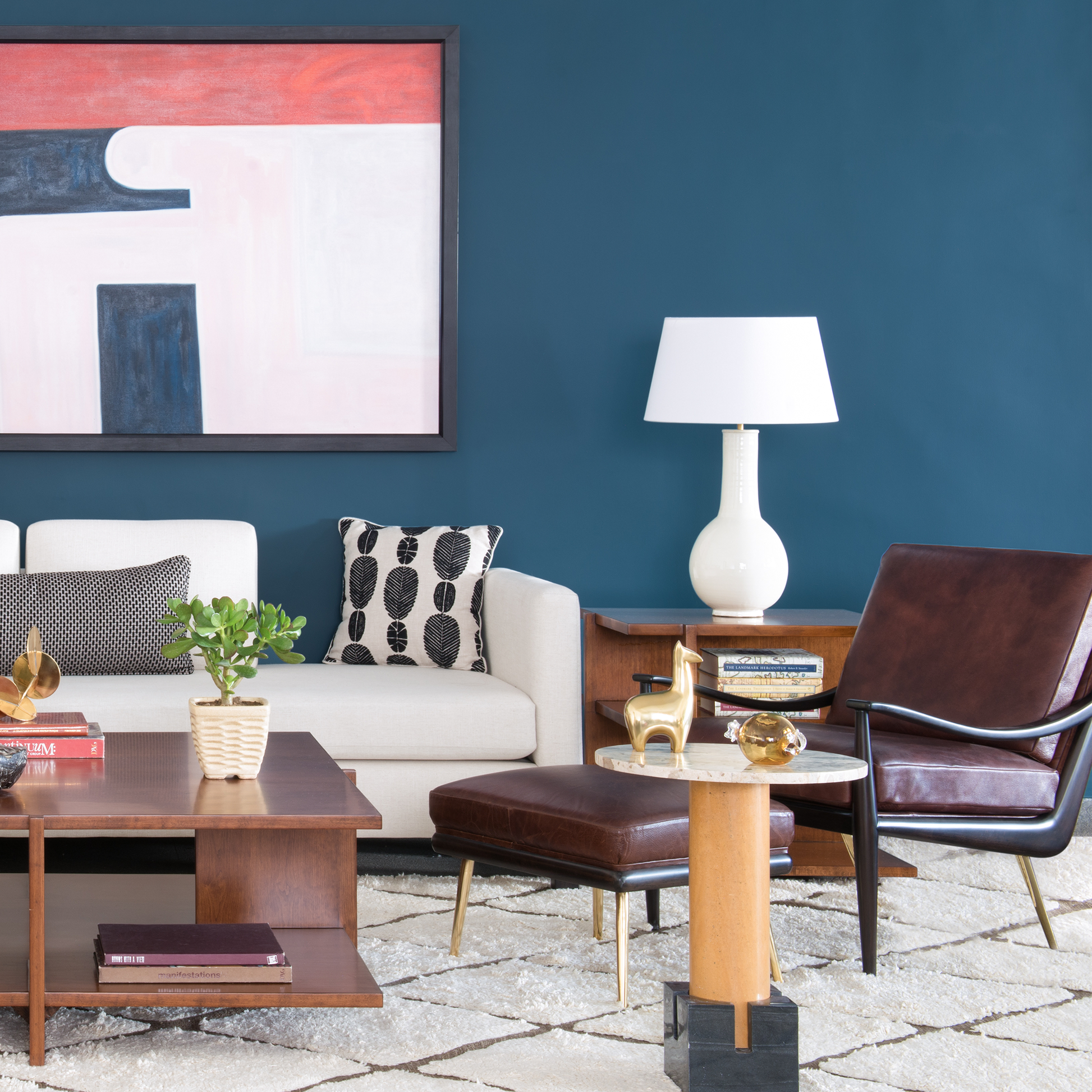 Brass Legs_Light Coal Leather
