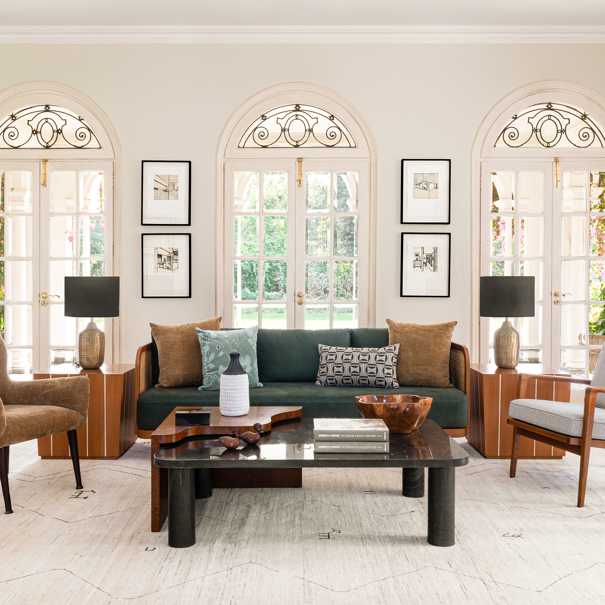 Caramel Oak_Abu Black Marble
