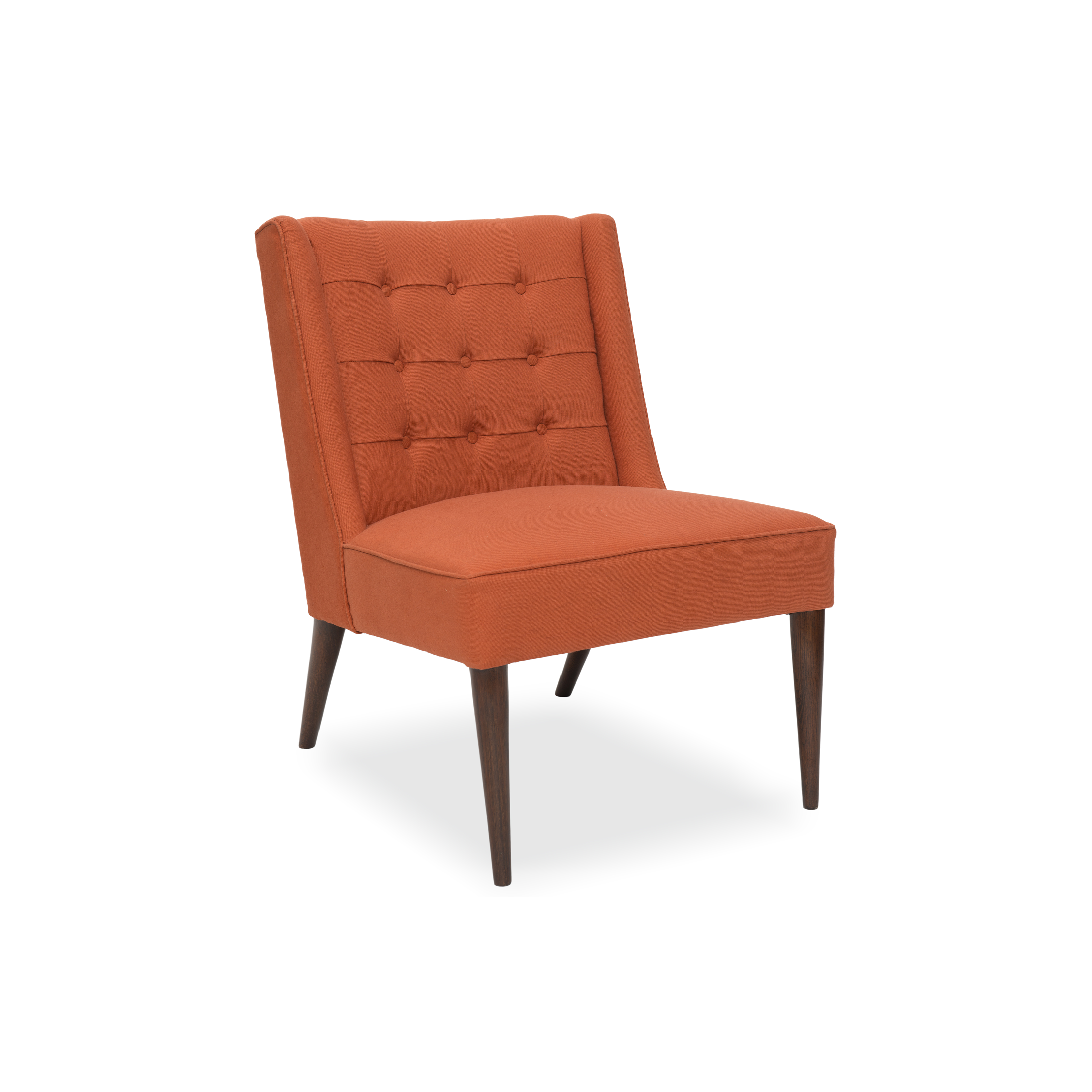 Dark Walnut_Cotton Linen Rust