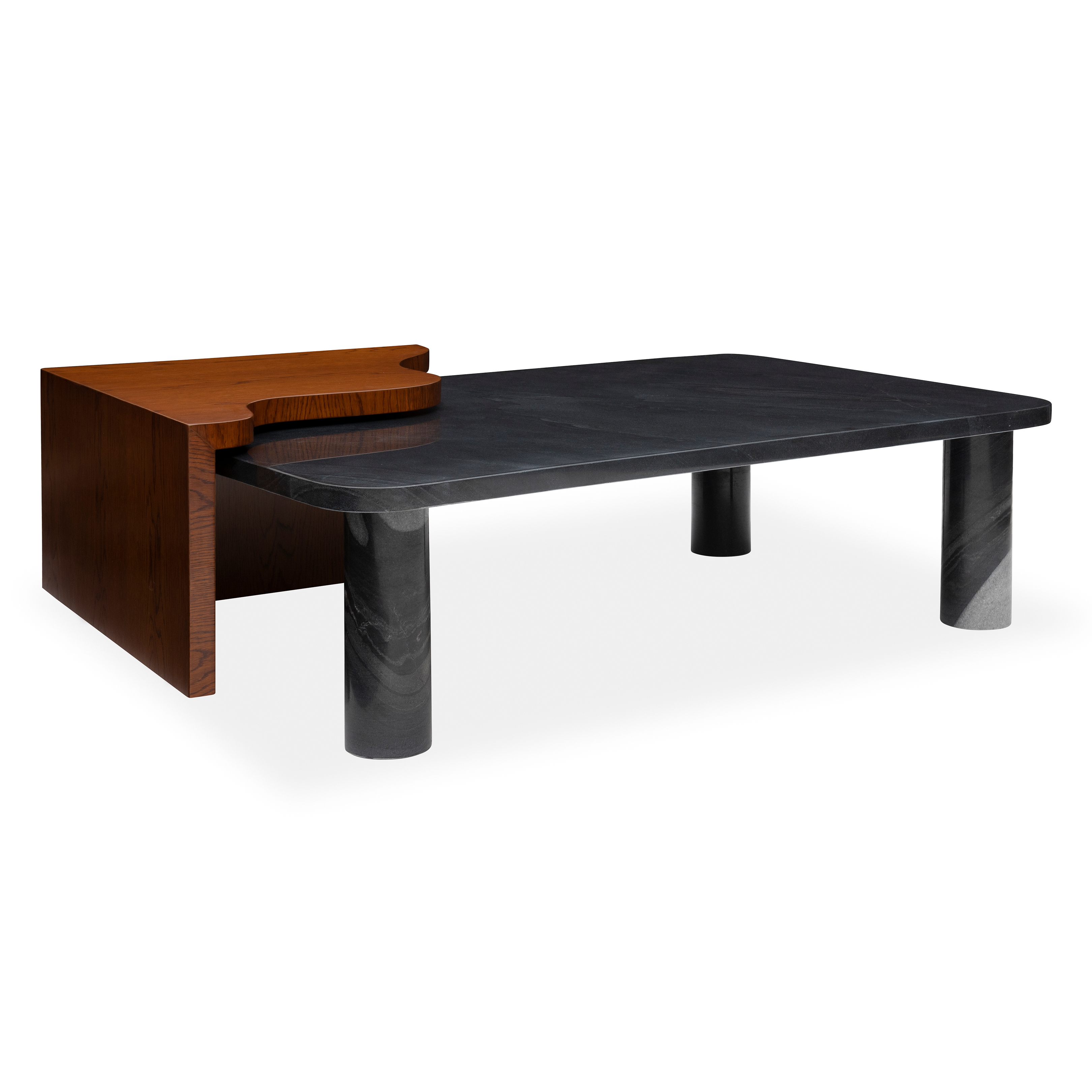 Caramel Oak_Abu Black Marble
