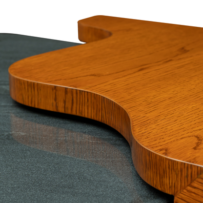 Caramel Oak_Abu Black Marble