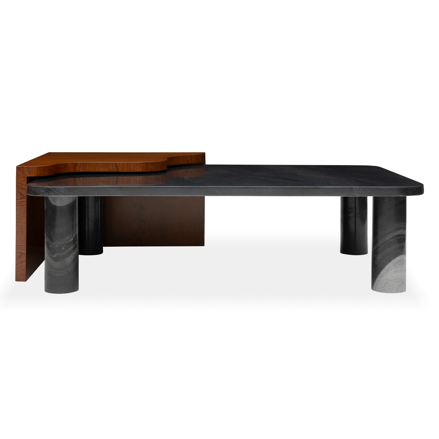 Caramel Oak_Abu Black Marble