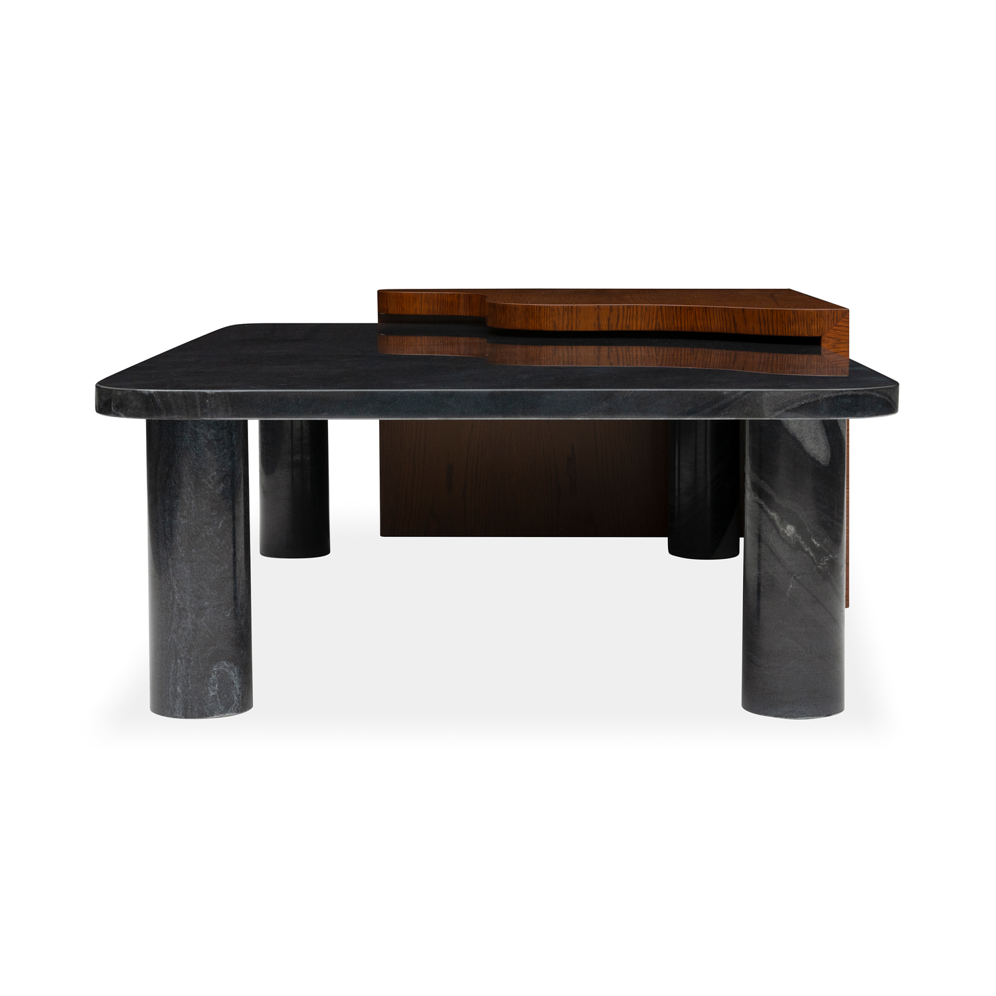 Caramel Oak_Abu Black Marble