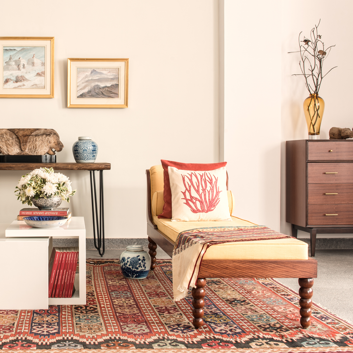 Dark Mahogany_Cotton Linen Gold
