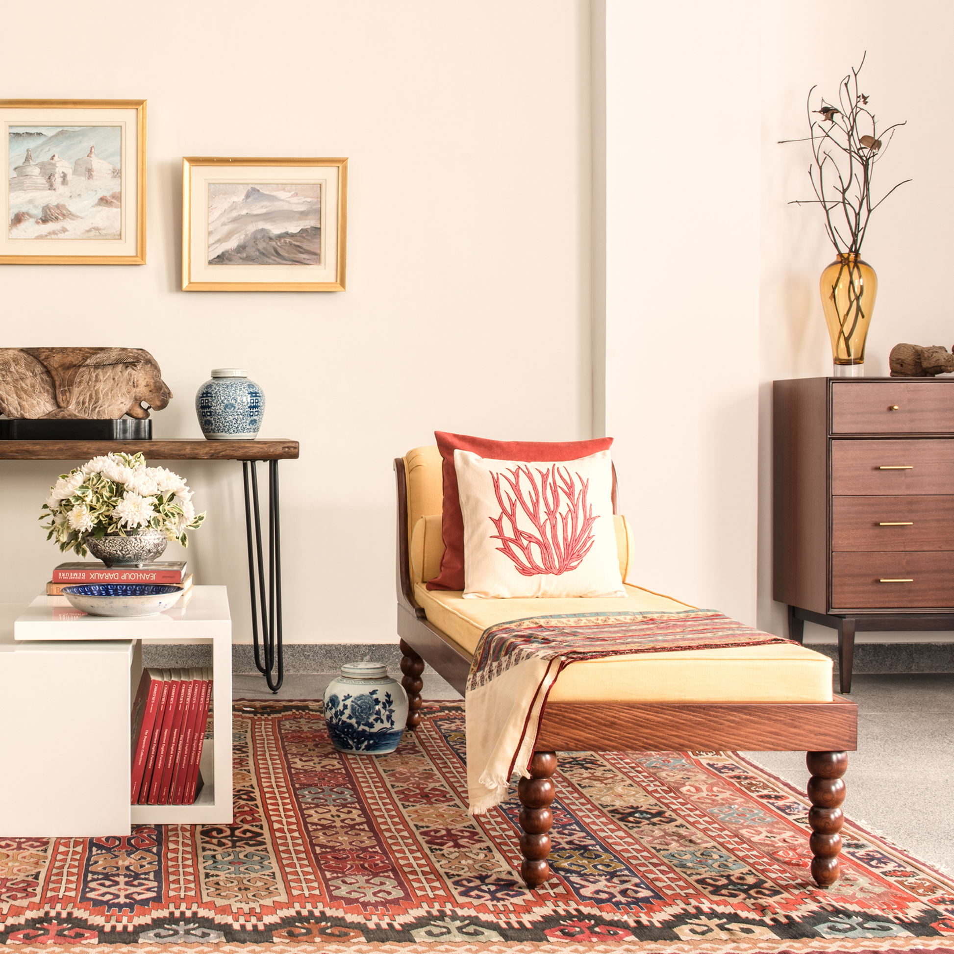 Dark Mahogany_Cotton Linen Gold