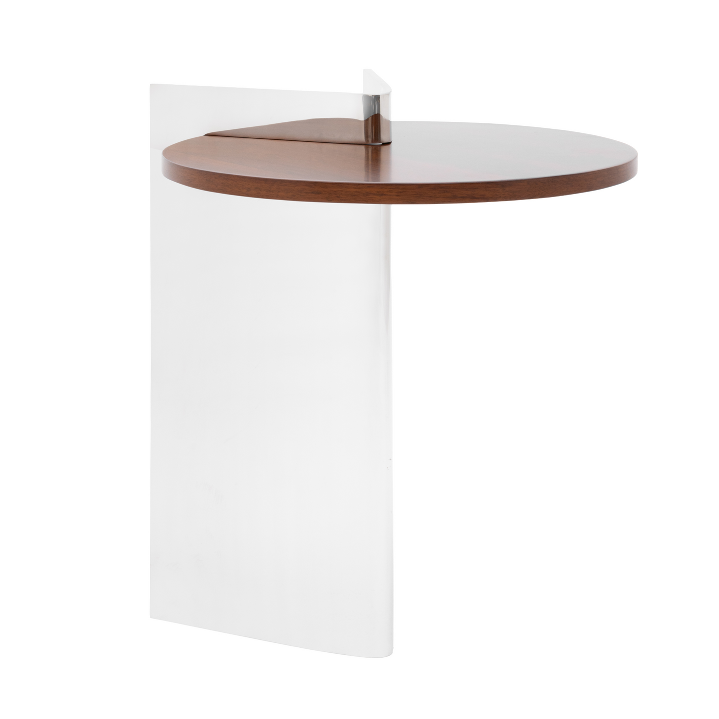 Mirror Steel and Walnut