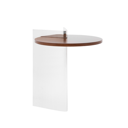 Mirror Steel and Walnut