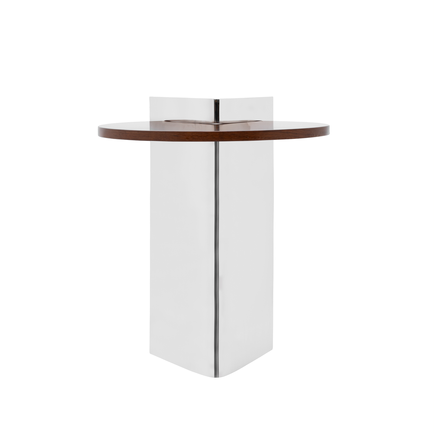 Mirror Steel and Walnut
