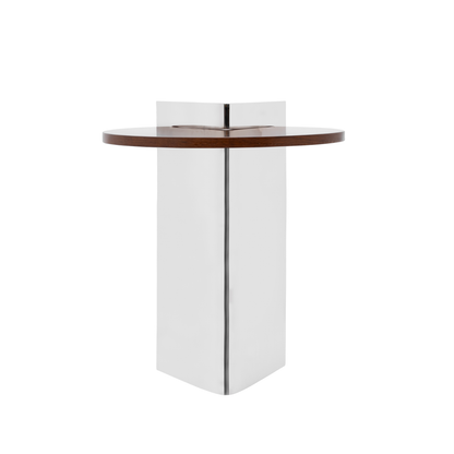 Mirror Steel and Walnut