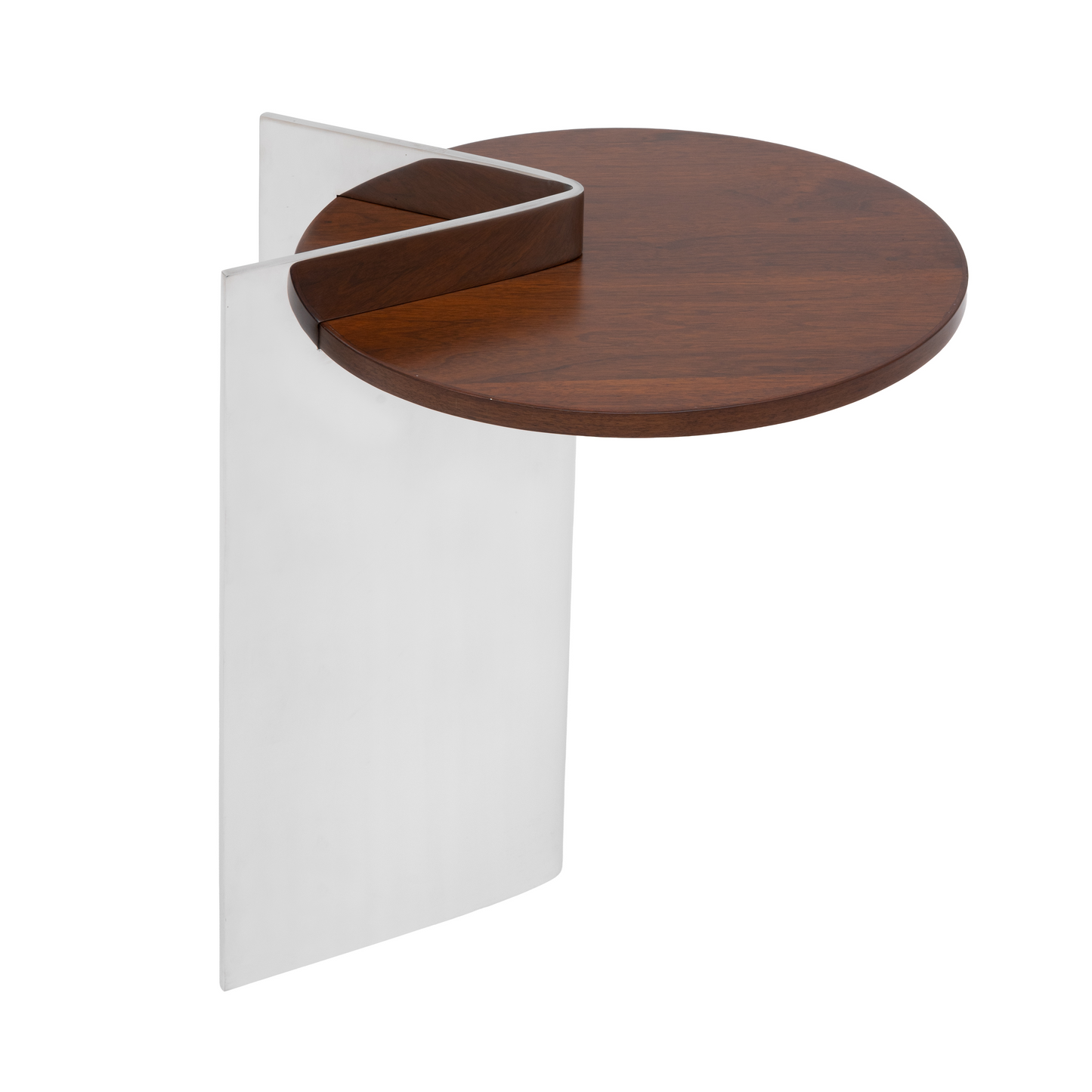 Mirror Steel and Walnut