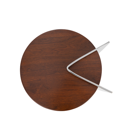 Mirror Steel and Walnut