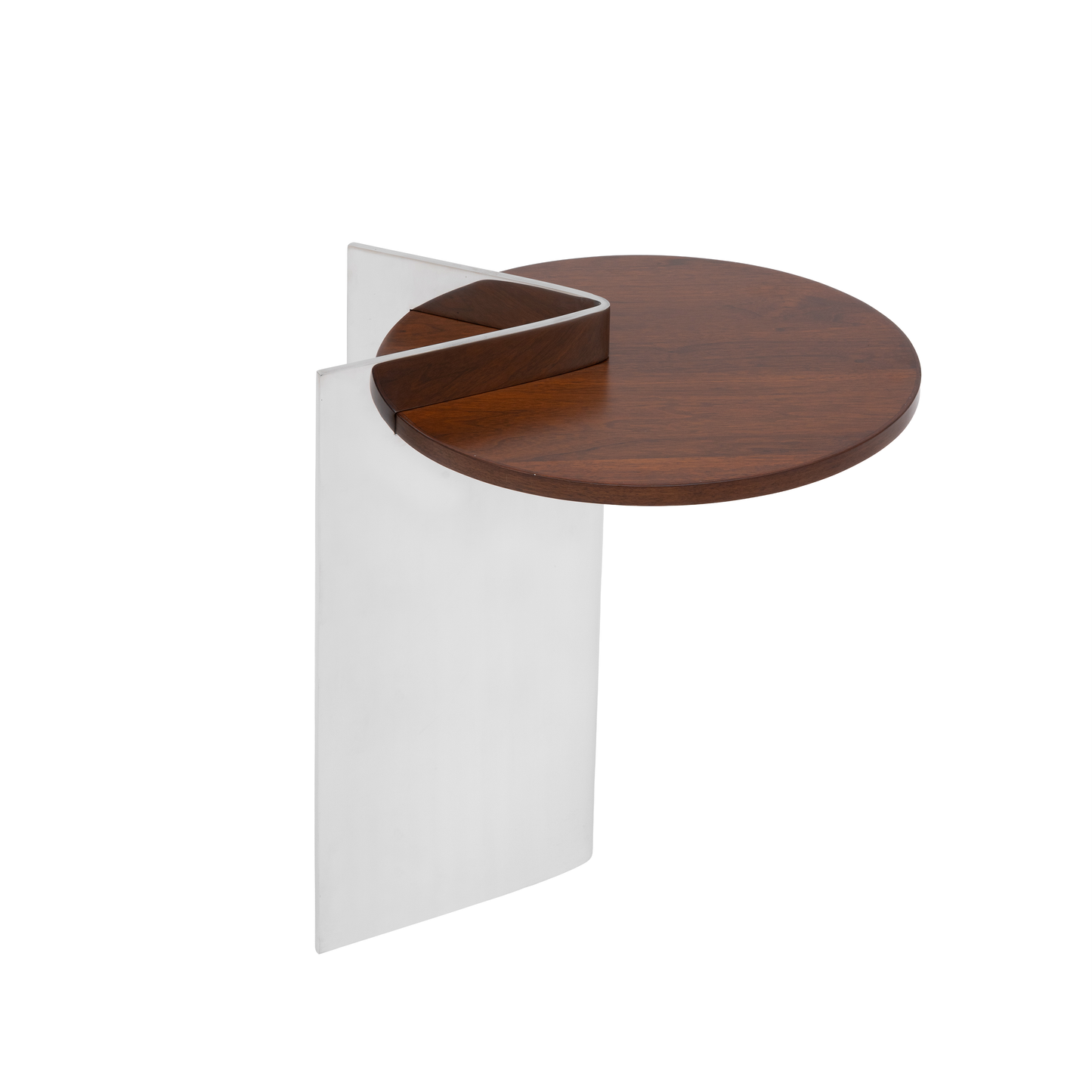 Mirror Steel and Walnut