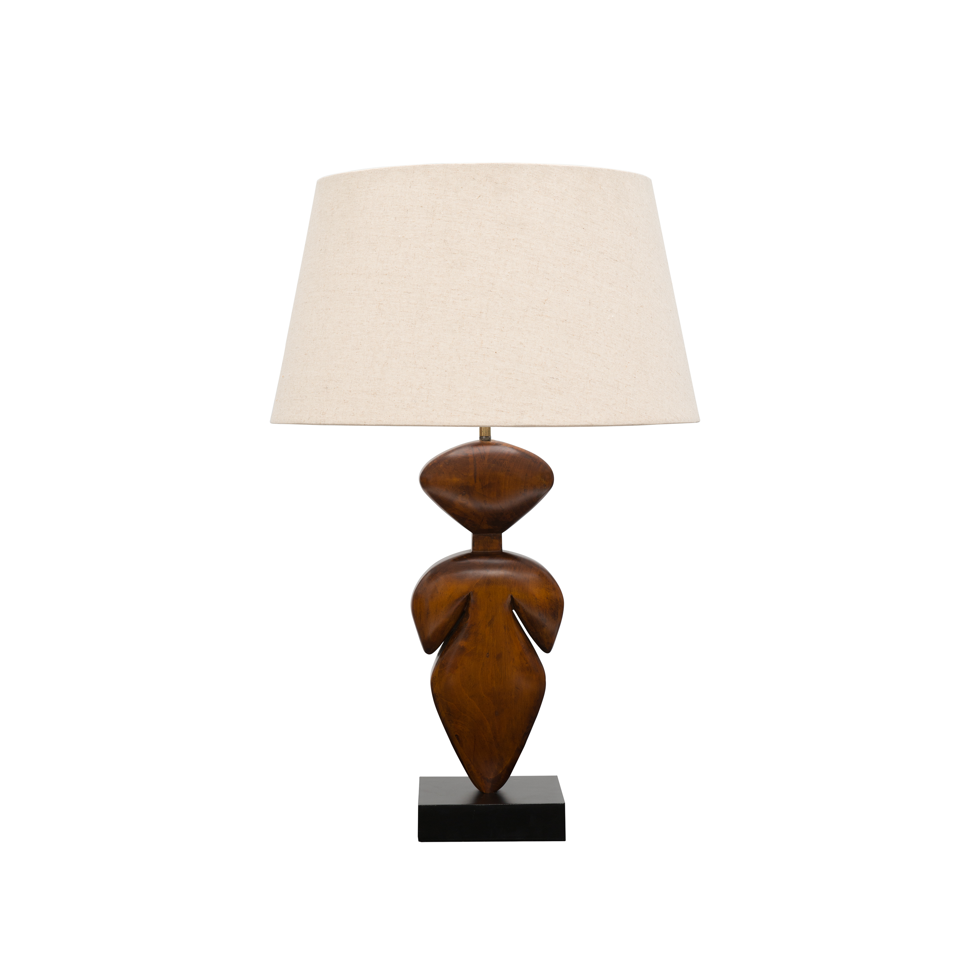 Teak and Jet Black Base